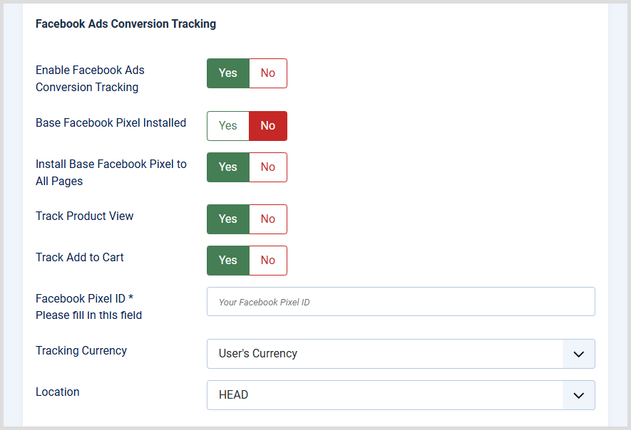 Facebook Ads Conversion Tracking